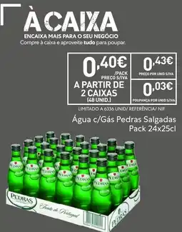 Recheio Água c/Gás Pedras Salgadas promoção