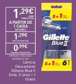 Recheio Lâmina Descartável Gillette Blue II promoção
