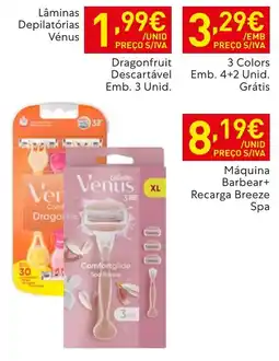 Recheio Lâminas depilatórias vénus promoção