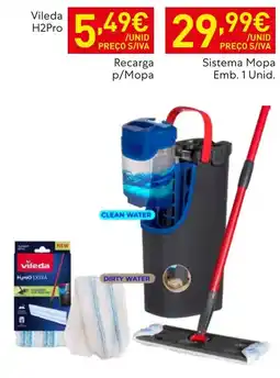 Recheio Vileda H2Pro Recarga p/Mopa promoção