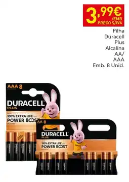 Recheio Pilha Duracell Plus promoção