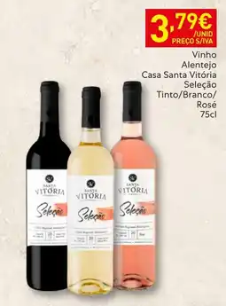 Recheio Vinho Alentejo Casa Santa Vitória Seleção promoção
