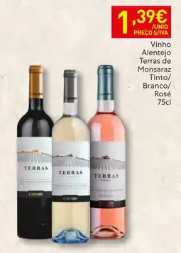 Recheio Vinho Alentejo Terras de Monsaraz promoção