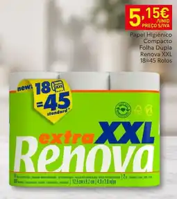 Recheio Papel Higiênico Compacto Folha Dupla Renova XXL promoção