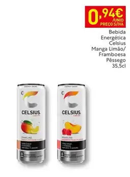 Recheio Bebida Energética Celsius Manga Limão/ Framboesa Pêssego promoção