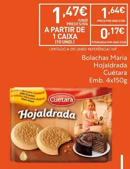 Recheio Bolachas maria hojaldra cuétara promoção