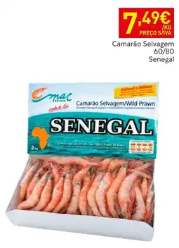 Recheio Camarão Selvagem Senegal promoção