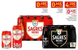 Recheio Cerveja Sagres Mini Original/ Preta promoção