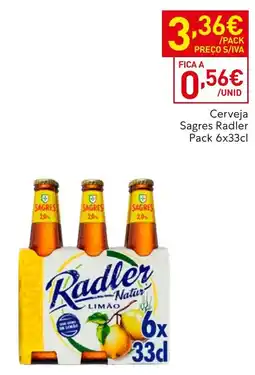 Recheio Cerveja Sagres Radler promoção