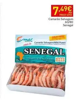 Recheio Camarão selvagem 60/80 senegal promoção