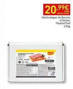 Recheio Masterchef - almôndegas de bovino s/gulten promoção
