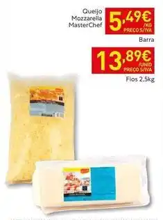 Recheio Masterchef - queijo mozzarella promoção
