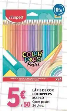 E.Leclerc Maped - lápis de cor color'peps promoção