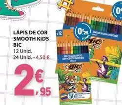 E.Leclerc Bic - lápis de cor smooth kids promoção