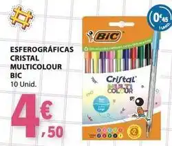 E.Leclerc Bic - esferográficas cristal multicolour promoção