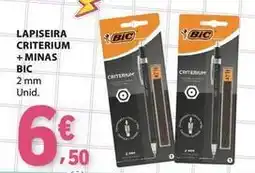 E.Leclerc Bic - lapiseira criterium + minas promoção