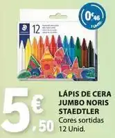 E.Leclerc Jumbo - lápis de cera noris promoção