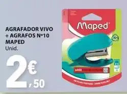 E.Leclerc Maped - agrafador vivo + agrafos n°10 promoção