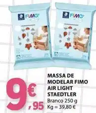 E.Leclerc Staedtler - massa de modelar fimo air light promoção