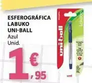 E.Leclerc Fita azul - esferográfica labuko uni-ball promoção