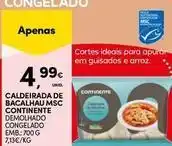 Continente Bom dia Continente - caldeirada de bacalhau msc promoção