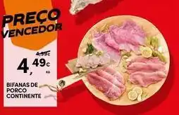Continente Bom dia Continente - bifanas de porco promoção