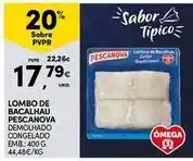 Continente Bom dia Pescanova - lombo de bacalhau promoção