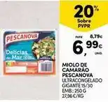 Continente Bom dia Pescanova - miolo de camarão promoção