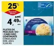 Continente Bom dia Abran congelados - filetes de pescada-do-cabo msc continente promoção