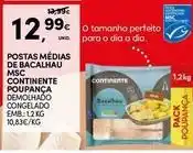 Continente Bom dia Continente - postas medias de bacalhau msc promoção