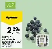 Continente Bom dia Continente bio - mirtilo biológico promoção