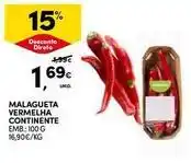 Continente Bom dia Continente - malagueta vermelha promoção