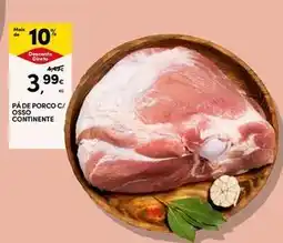 Continente Bom dia Continente - pâte porco c/ osso promoção