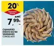 Continente Bom dia Camarão medio 60/80 promoção