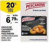 Continente Bom dia Pescanova - miolo de camarão panado promoção