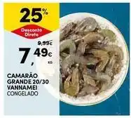 Continente Bom dia Camarão grande 20/30 vannamei promoção