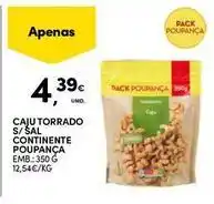 Continente Bom dia Continente - caju torrado s/sal promoção
