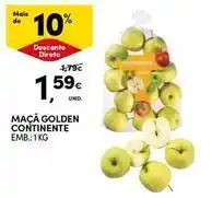 Continente Bom dia Continente - maçã golden promoção