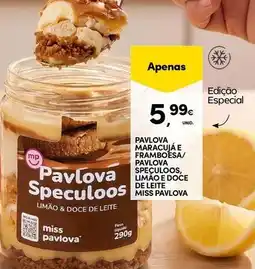 Continente Bom dia Pavlova maracuia e framboesa pavlova speculoos, lima o doce de leite promoção