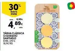 Continente Bom dia Santiago - tábua clássica (3 queijos) promoção