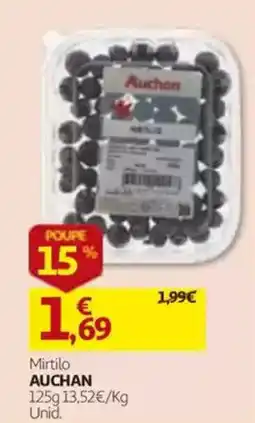 Auchan Mirtilo Auchan promoção