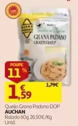 Auchan Queijo Grana Padano DOP Auchan promoção