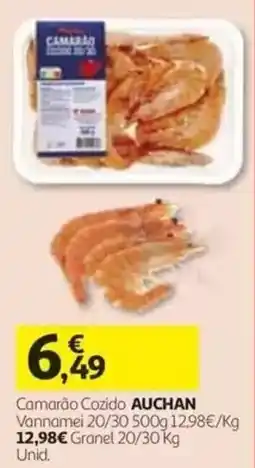 Auchan Camarão cozido auchan promoção