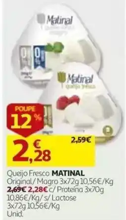 Auchan Queijo Fresco Matinal promoção