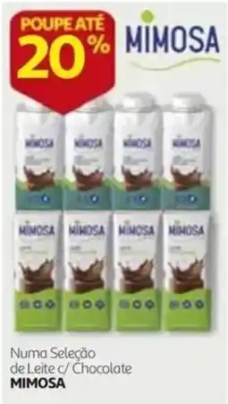Auchan leite c/ chocolate mimosa promoção