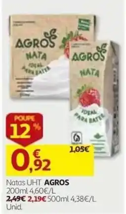 Auchan Natas UHT Agros promoção