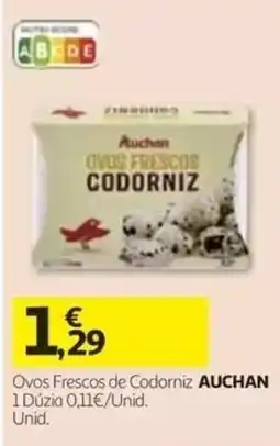 Auchan ovos frescos de codorniz auchan promoção