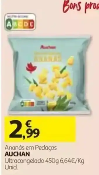 Auchan Ananás em pedaços auchan promoção