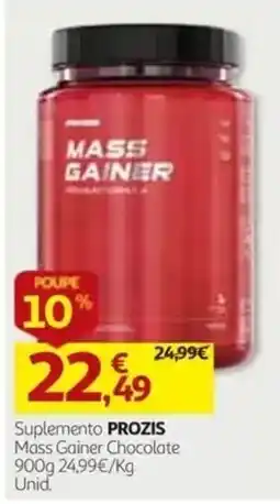 Auchan Suplemento prozis mass gainer chocolate promoção