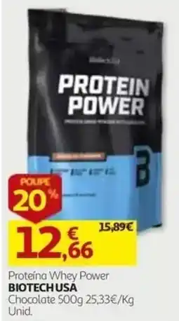 Auchan Proteína Whey Power Biotech Usa promoção